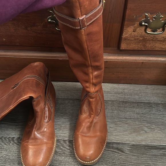 Coach Whitley Brown Leather Riding Boots - Picture 6 of 10